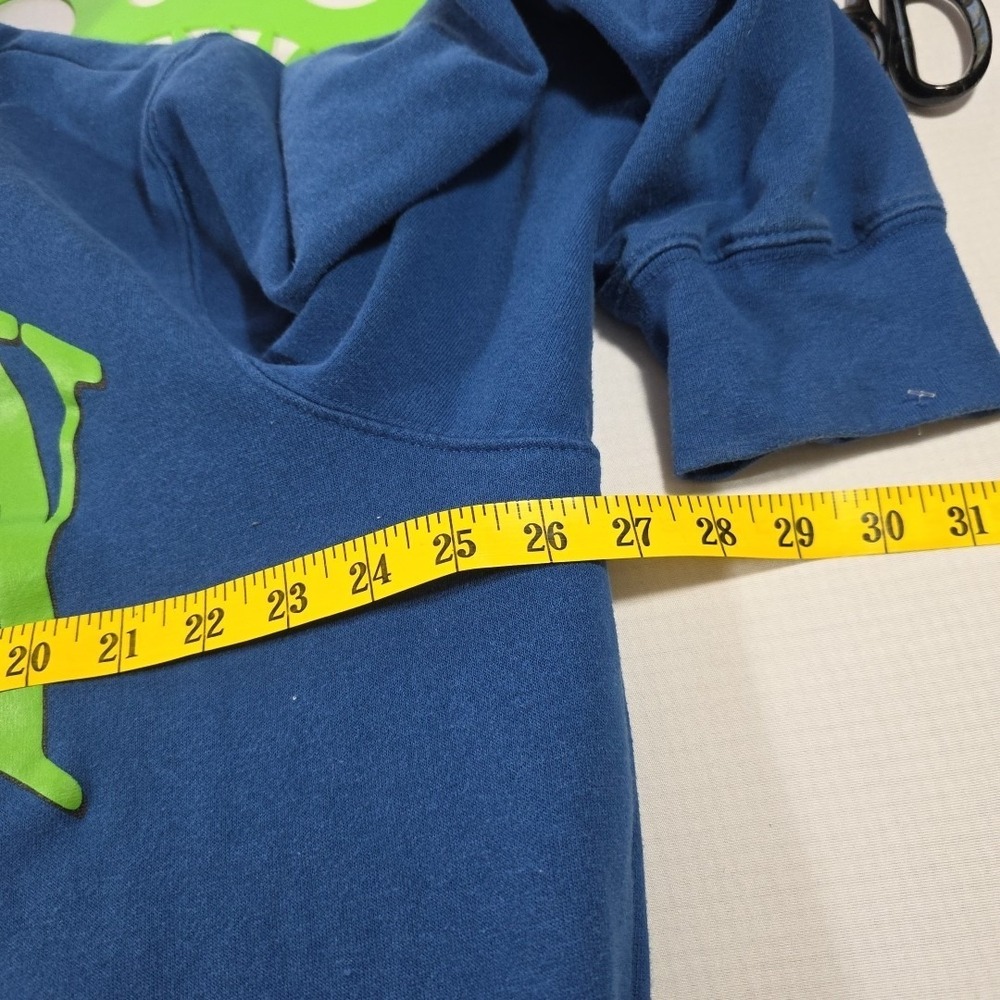 Mickey and Friends Blue Figured Men's Hooded Sweatshirt Great Condition Size XL - Picture 4 of 8